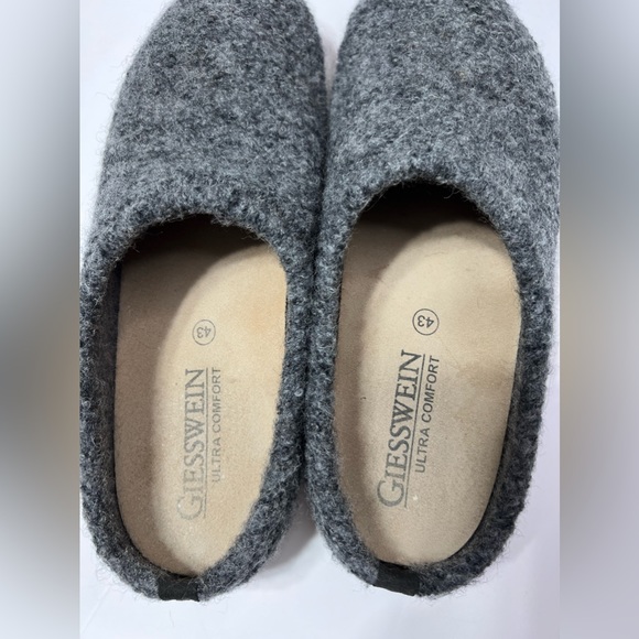 Giesswein Ultra Comfort Gray Virgin Wool Indoor Outdoor Unisex Slipper 12 - Picture 4 of 9